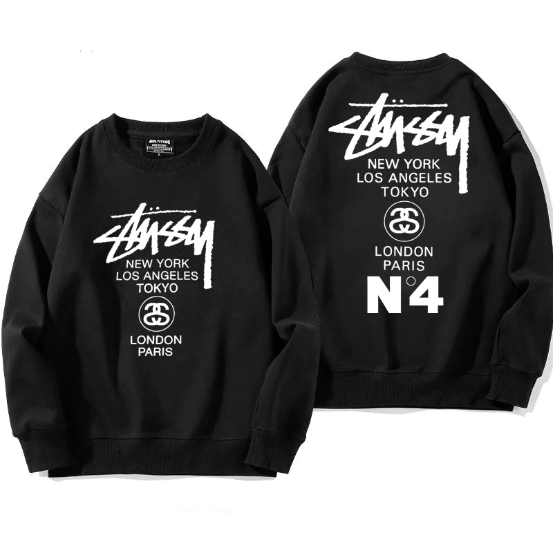 STUSSY fashionable casual long sleeves
