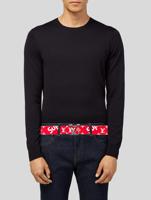 LOUIS VUITTON X SUPREME 2017 LV Monogram Belt