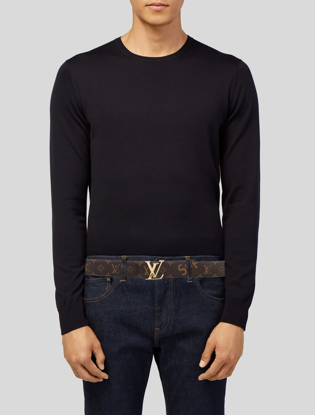 LOUIS VUITTON X SUPREME 2017 LV MoKitnogram Belt