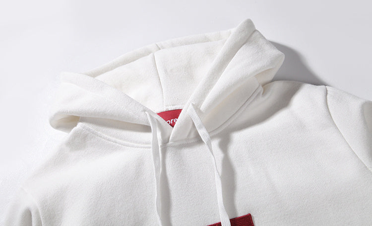 Supreme (シュプリーム) 15FW ボックス ロゴ フーデット スウェットシャツ パーカー(Box Logo Hooded Sweatshirt Pullover) ホワイト 002