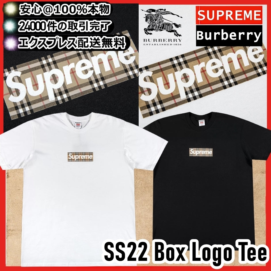 ★Supreme×Burberry★BOX LOGO Tシャツは世界中で大人気★入手困難★