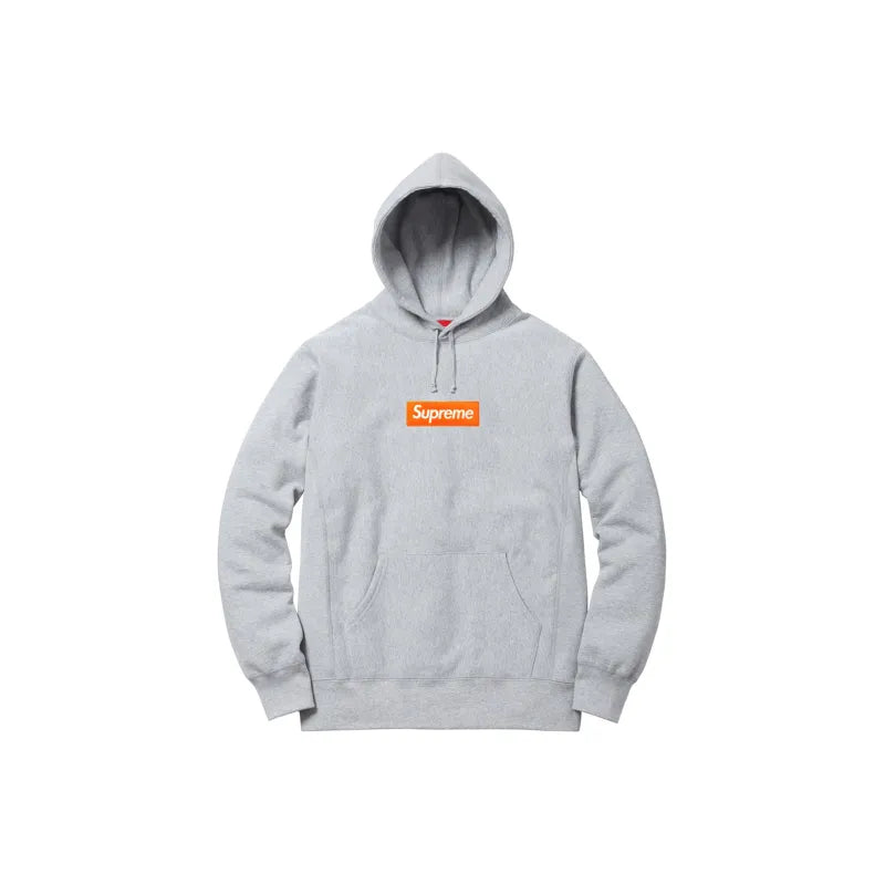 Supreme Box Logo Hooded Sweatshirt Heather Grey
