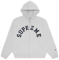 Supreme x Champion Zip Up Hooded Sweatshirt 'Ash Grey'