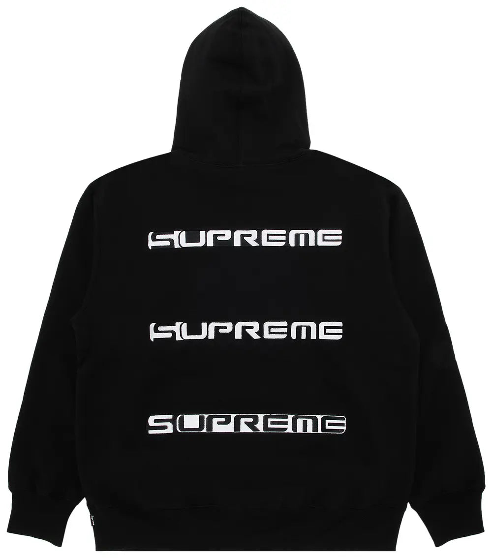 Supreme AOI Stacked Hooded Sweatshirt 'Black'