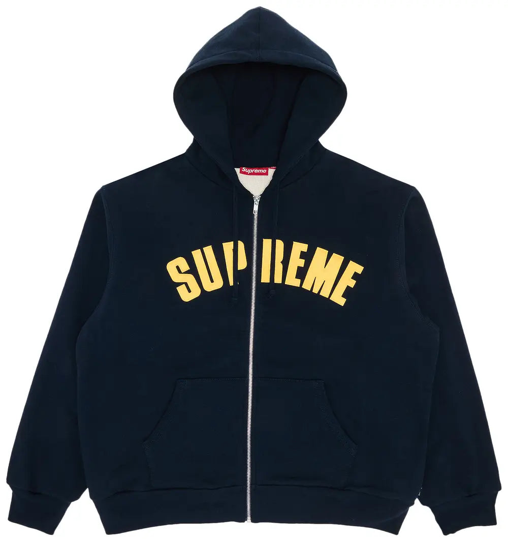 Supreme Arc Thermal Zip Up Hooded Sweatshirt 'Navy'