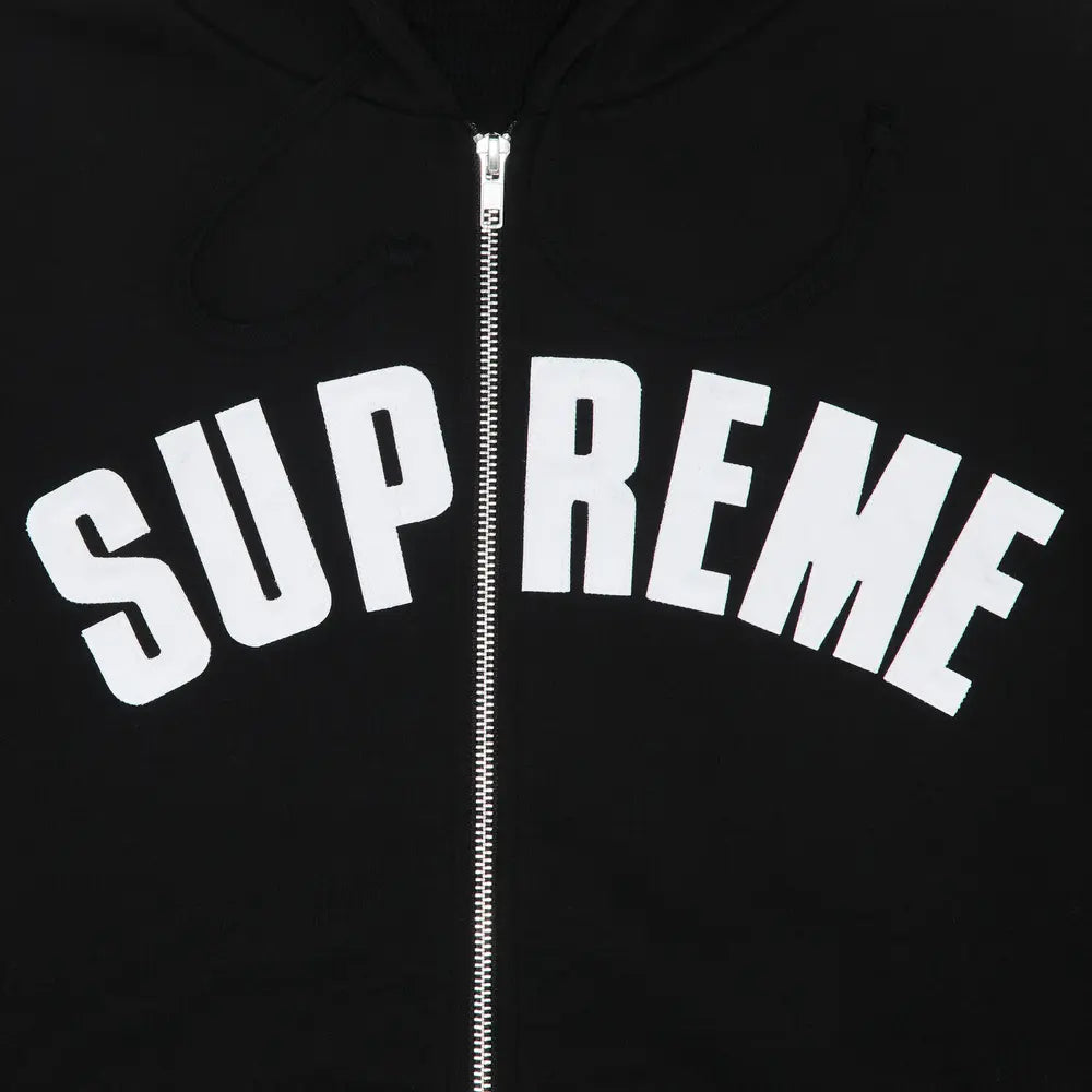 Supreme Arc Thermal Zip Up Hooded Sweatshirt 'Black'