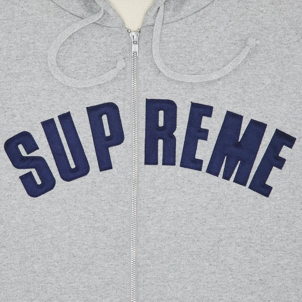 Supreme Arc Thermal Zip Up Hooded Sweatshirt 'Heather Grey'