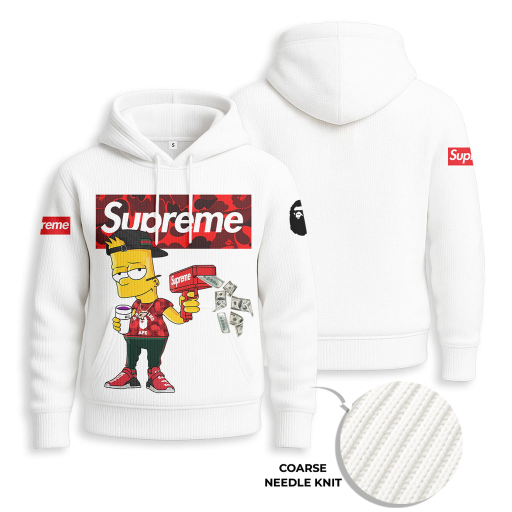 SUPREME/Bart Simpson/Bape - Hoodies for Men and Women
