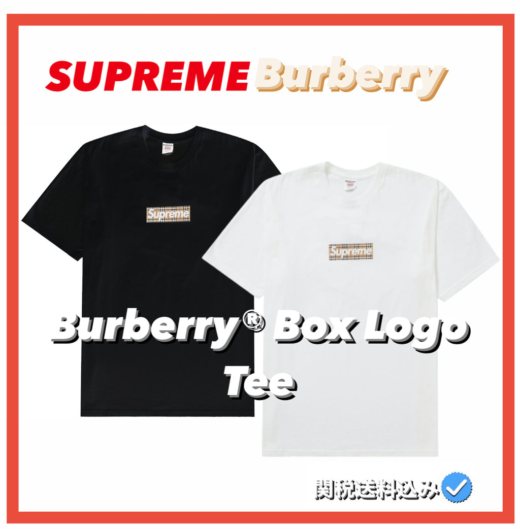 ★Supreme×Burberry★BOX LOGO Tシャツは世界中で大人気★入手困難★