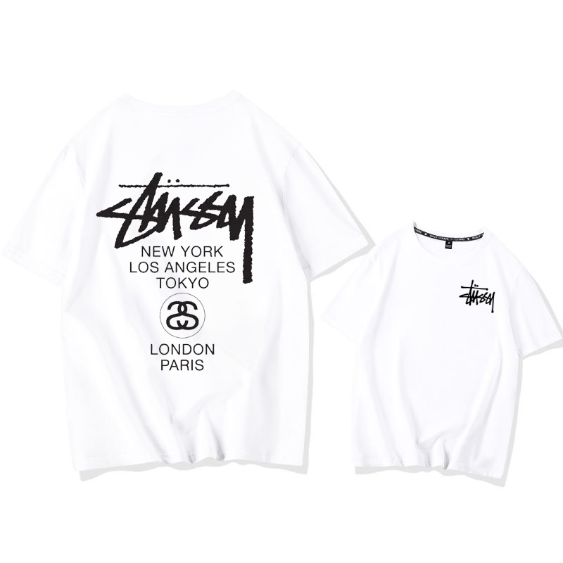 STUSSY fashionable casual short sleeves