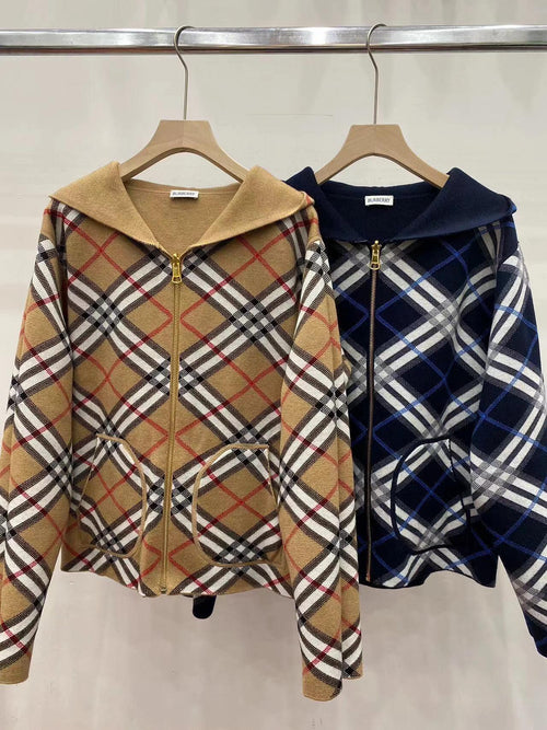 Burberry 新しいスタイルリバーシブルカシミヤジャケット