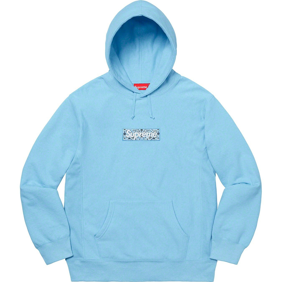 Supreme 19FW Bandana Box Logo Hooded Sweatshirt