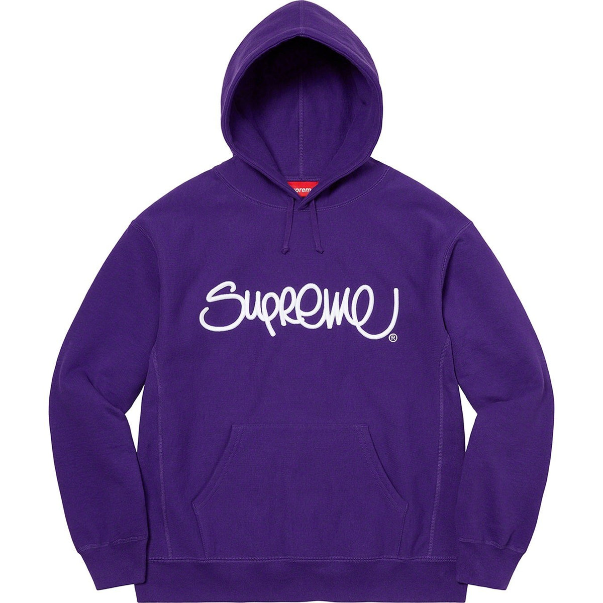 Supreme 22FW Raised Handstyle Hooded Sweatshirt