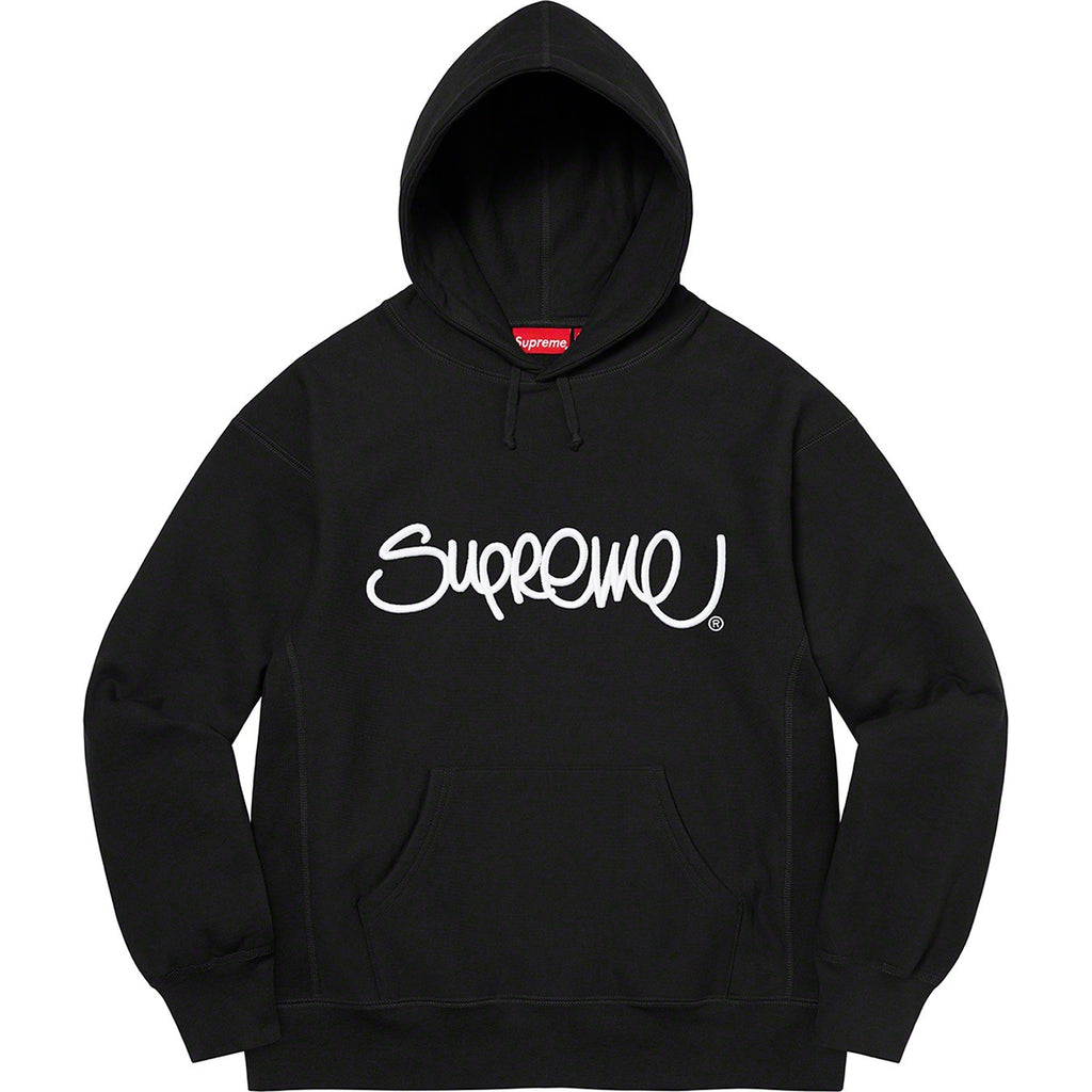 Supreme 22FW Raised Handstyle Hooded Sweatshirt