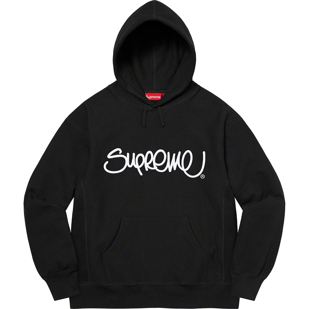 Supreme 22FW Raised Handstyle Hooded Sweatshirt