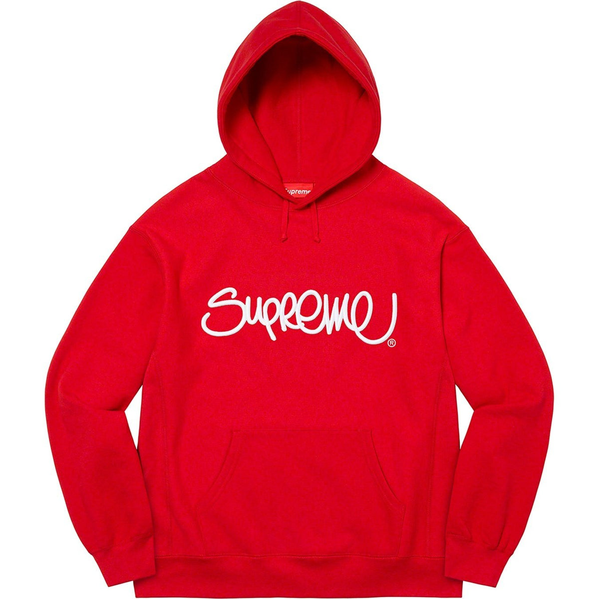 Supreme 22FW Raised Handstyle Hooded Sweatshirt