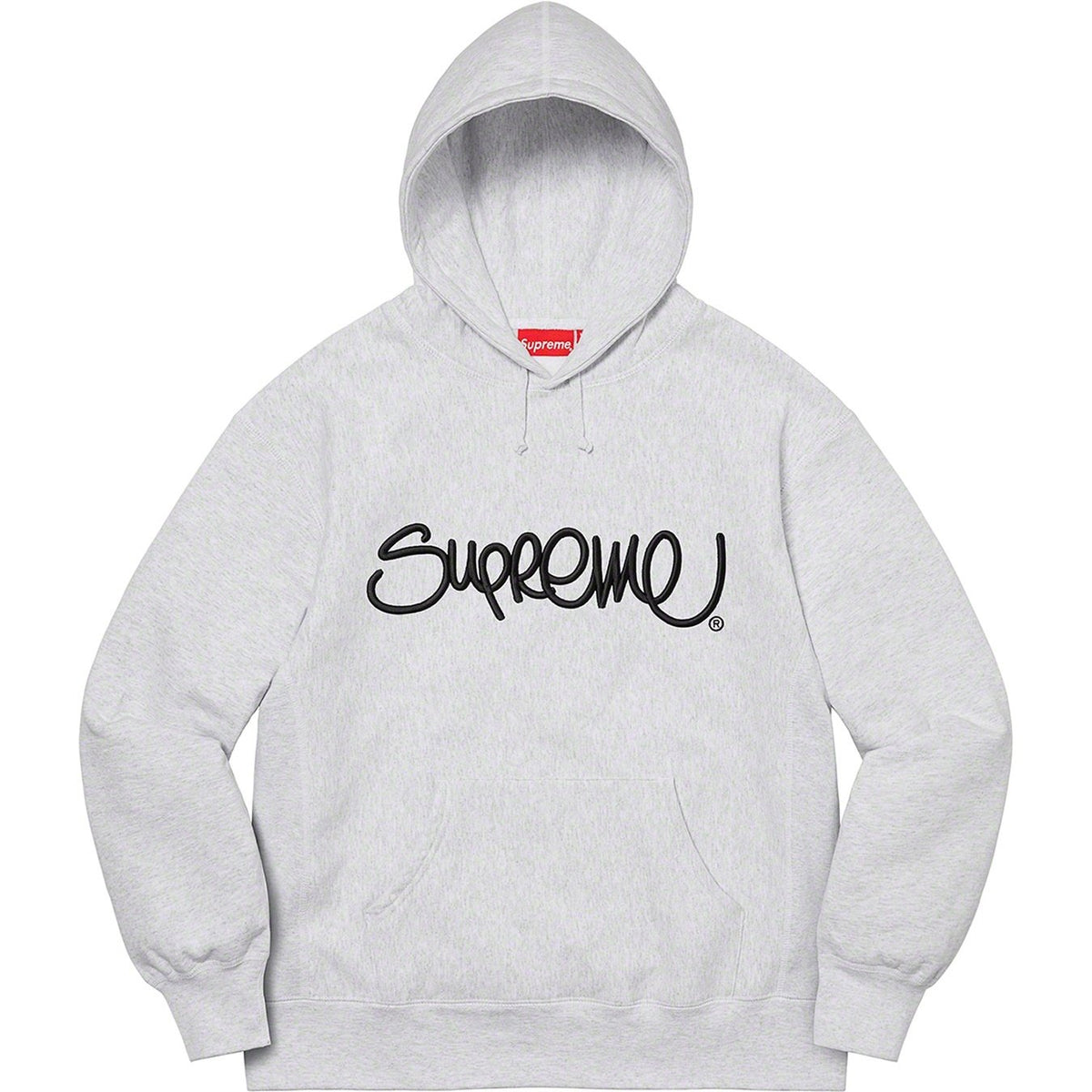 Supreme 22FW Raised Handstyle Hooded Sweatshirt