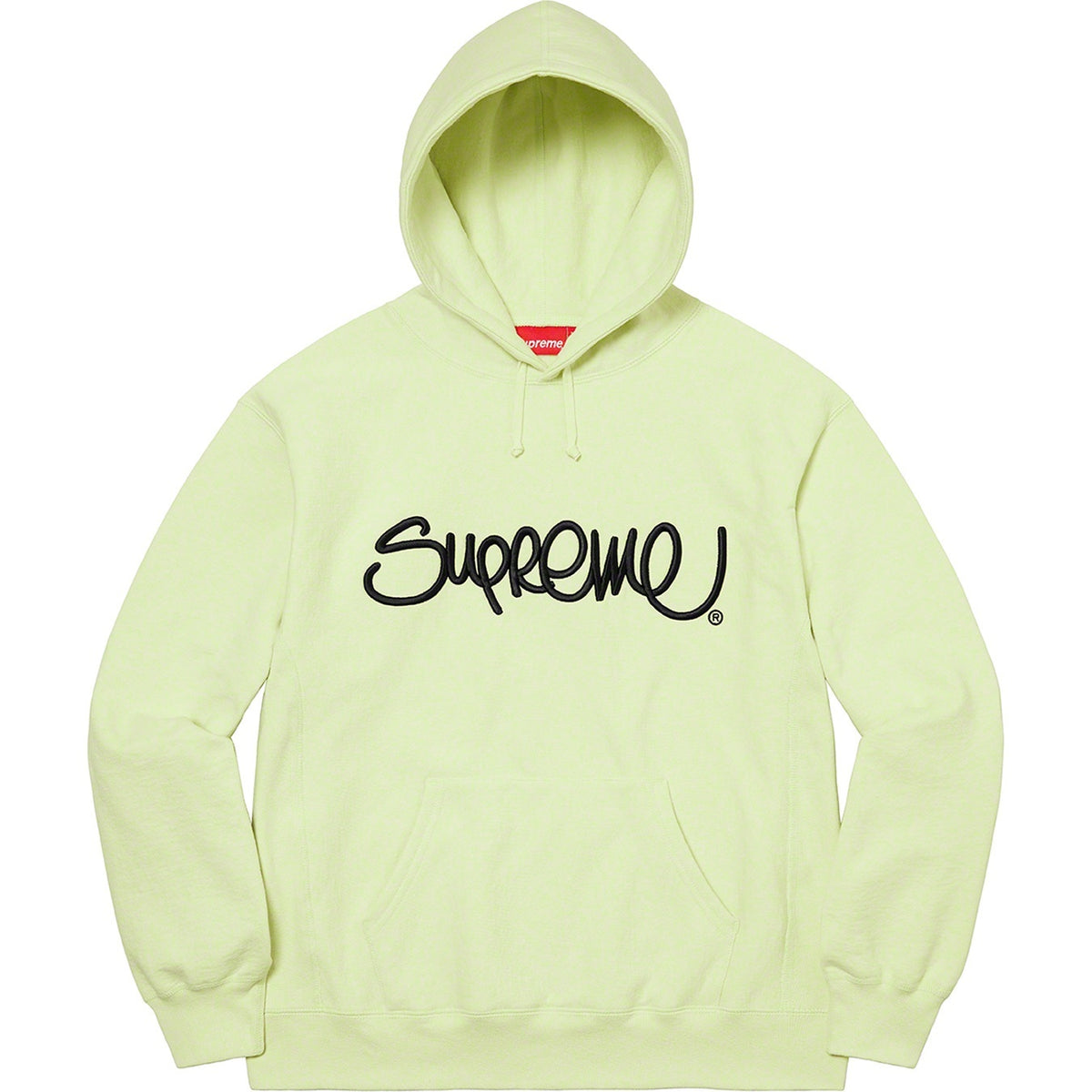 Supreme 22FW Raised Handstyle Hooded Sweatshirt