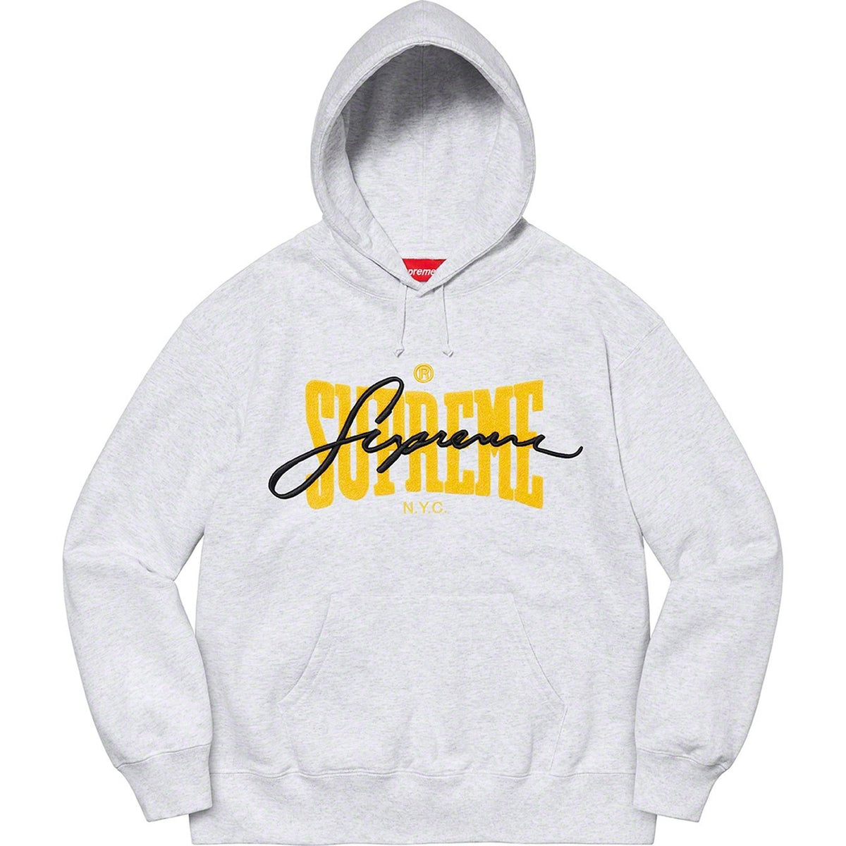Supreme 22FW Embroidered Chenille Hooded Sweatshirt
