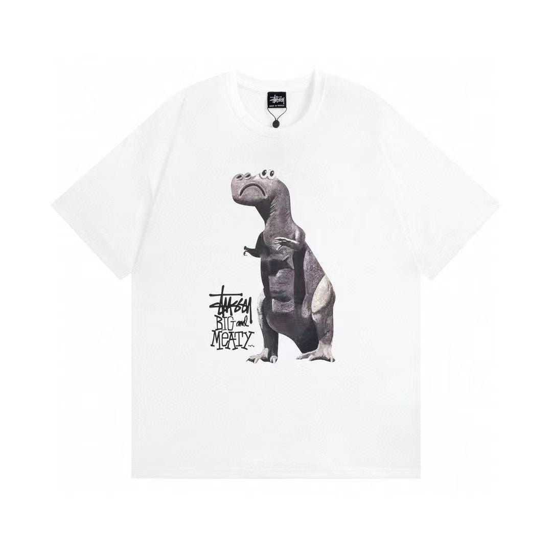 STUSSY Dinosaur Series Men's and Women's T-shirts