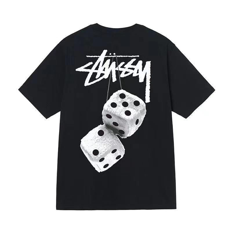 STUSSY DICE TEE Dice print short sleeve T-shirt