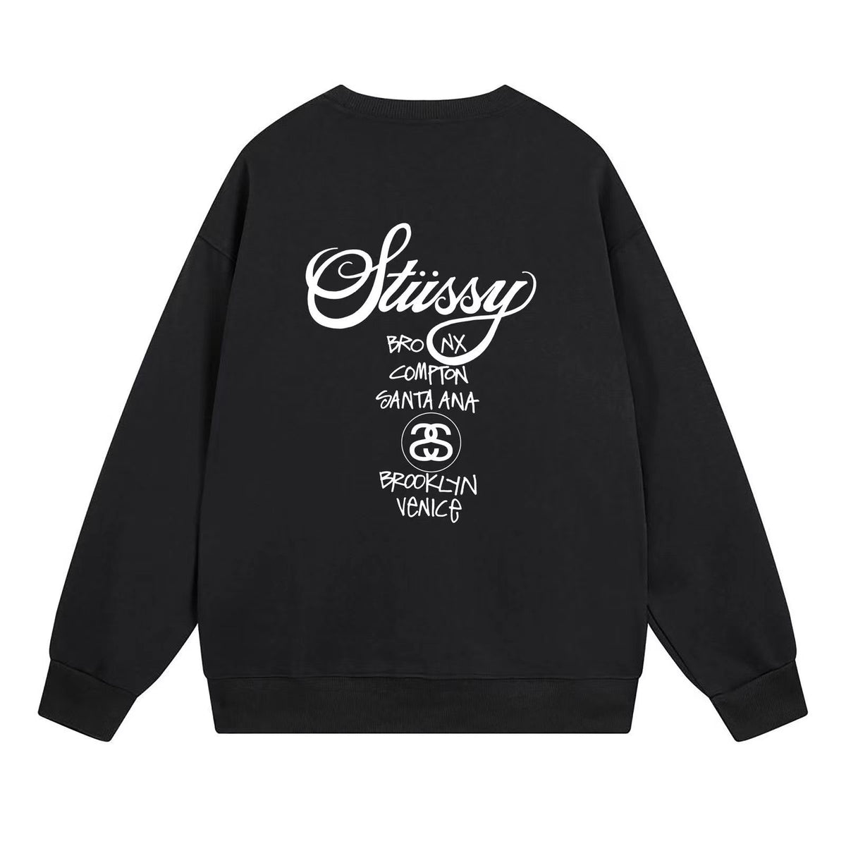 STUSSY casual round neck long sleeves