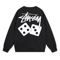 STUSSY classic dice casual round neck T-shirt