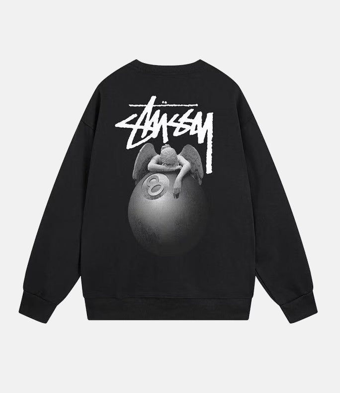 STUSSY David round neck long sleeve