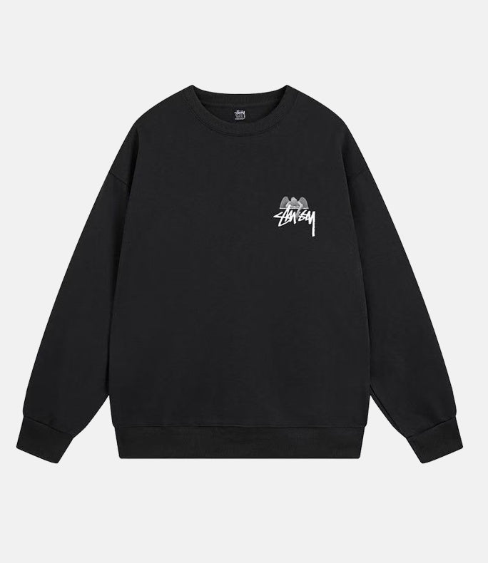 STUSSY David round neck long sleeve