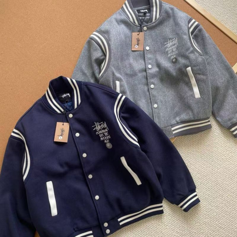 STUSSY American retro baseball jacket （ユニセックス）