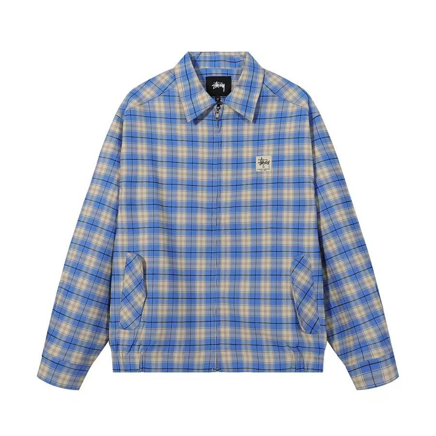 STUSSY Casual trendy plus velvet and thickened plaid shirt（ユニセックス）