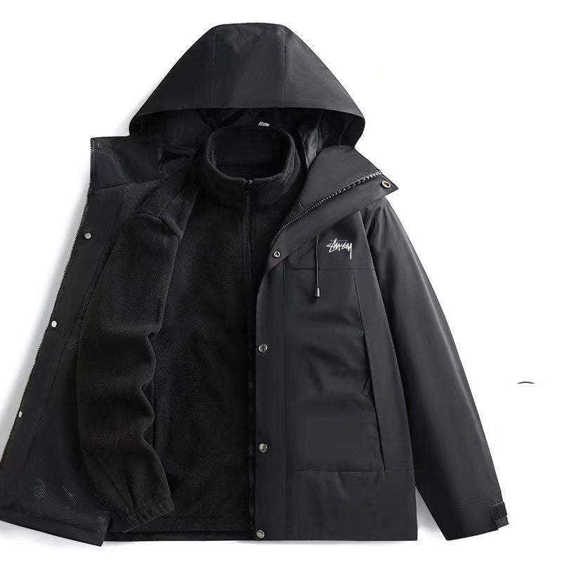 STUSSY 撥水 防風 防寒 マウンテンパーカー 二点セット（ユニセックス）