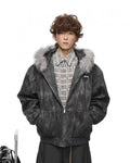 STUSSY American retro trendy hooded down jacket（ユニセックス）