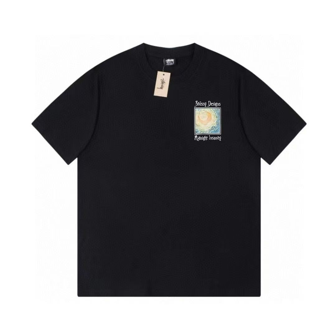 STUSSY Oil painting print T-shirt