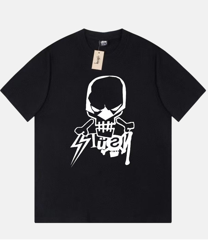 STUSSY Cool skull T-shirt