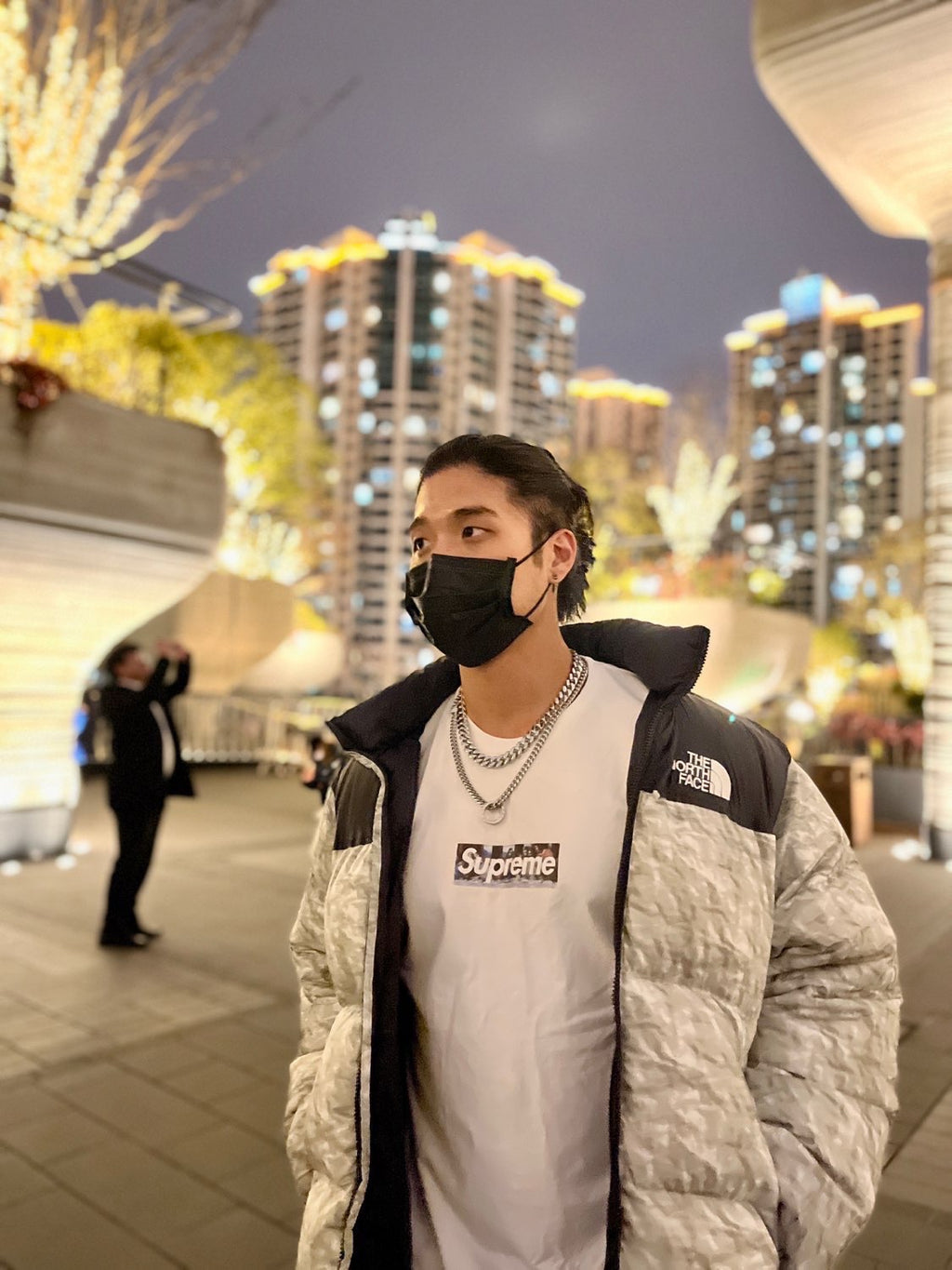 Supreme®/The North Face® Paper Print Nuptse Jacket