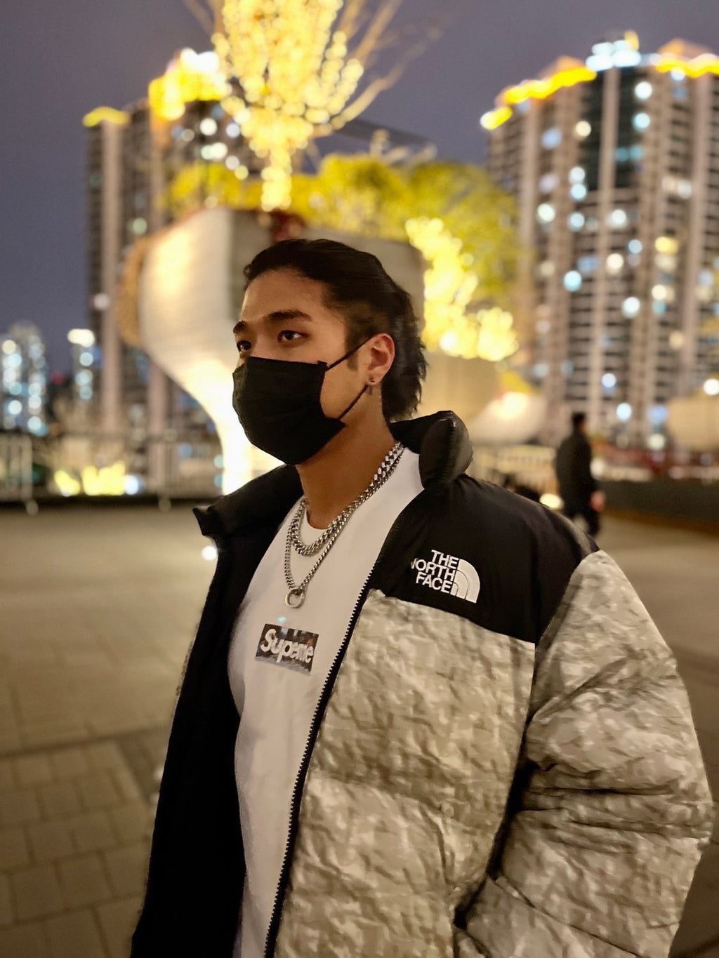 Supreme®/The North Face® Paper Print Nuptse Jacket
