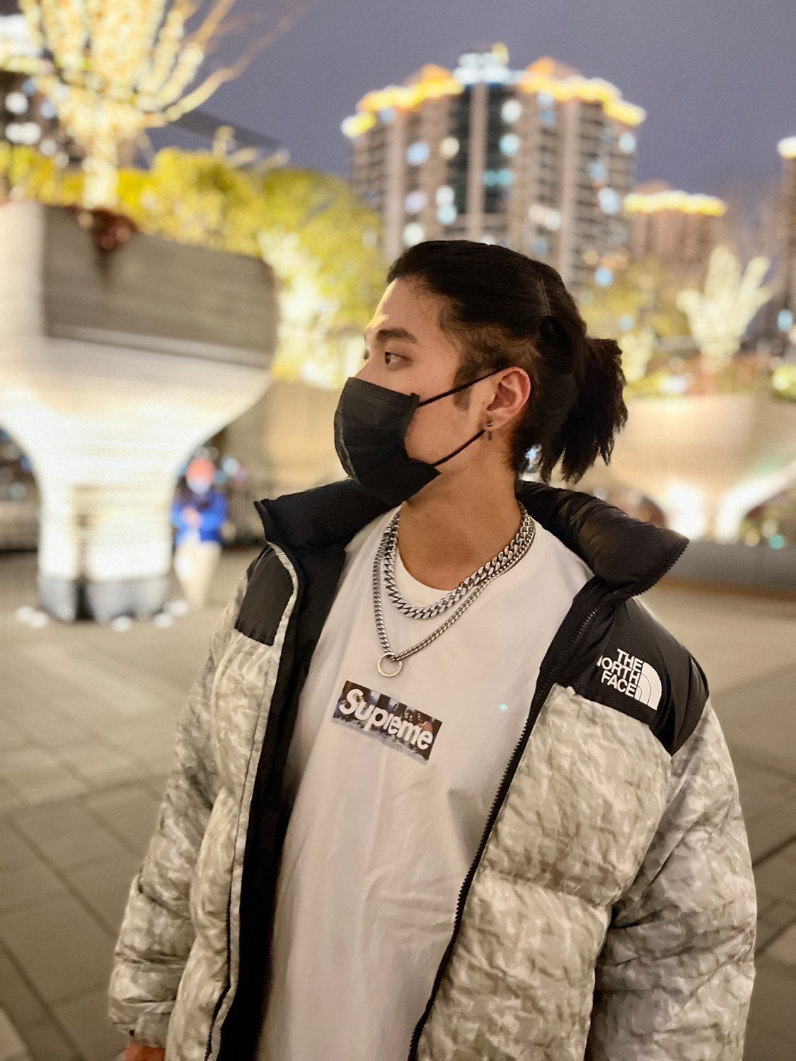 Supreme®/The North Face® Paper Print Nuptse Jacket