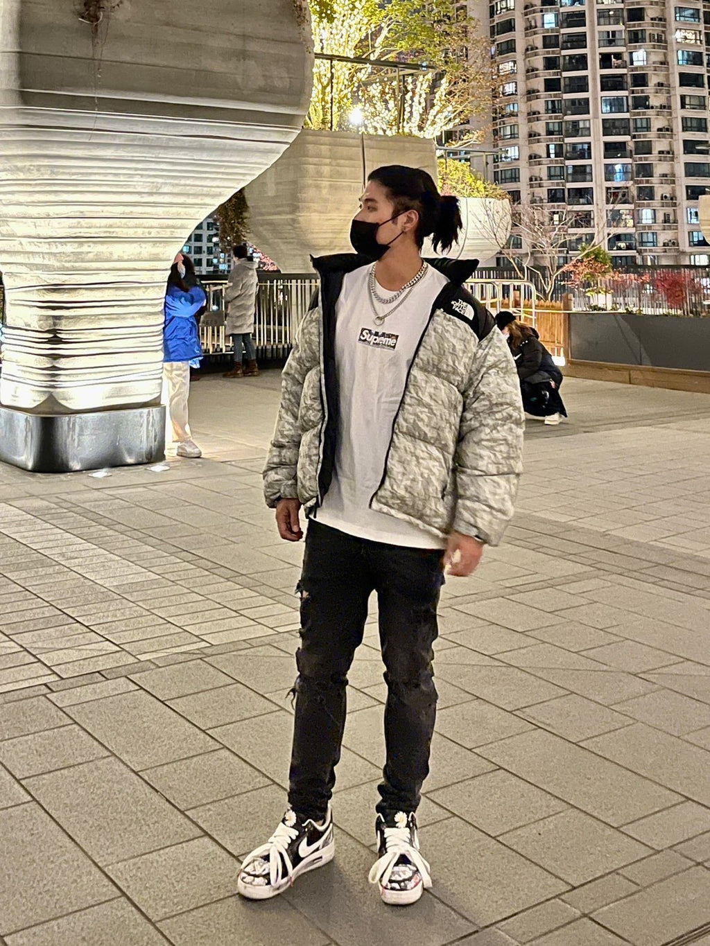 Supreme®/The North Face® Paper Print Nuptse Jacket