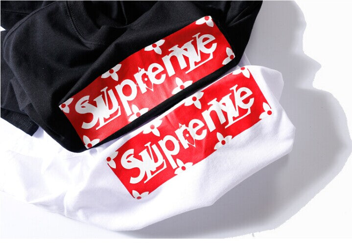 大人気ブランド supreme x Louis vuitton Tシャツ ブラック