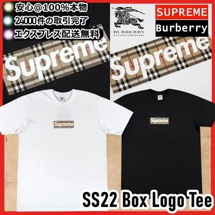 【シュプリーム×バーバリー】2022SS BURBERRYBOXロゴTシャツ期間限定セール
