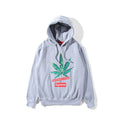 Supreme (シュプリーム) Logo Leaf フーデッド パーカー グレー