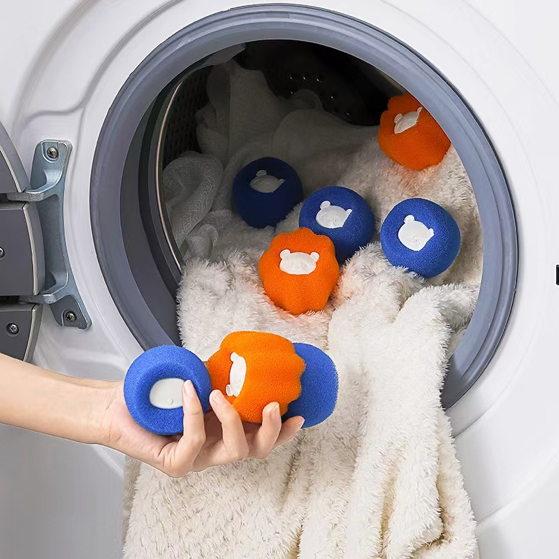 Cute Bear Laundry Lint Remover Balls