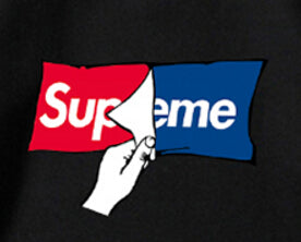 Supreme (シュプリーム)  Logo クルーネックパーカー ブラック