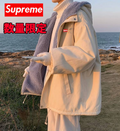 【数量限定】SUPREME 2024冬新作 イミテーションシェルパジャケット＆コットンコート【アプリコットカラー】