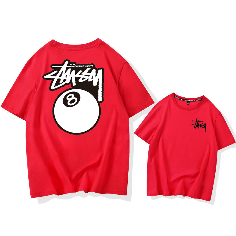 STUSSY fashionable casual short sleeves