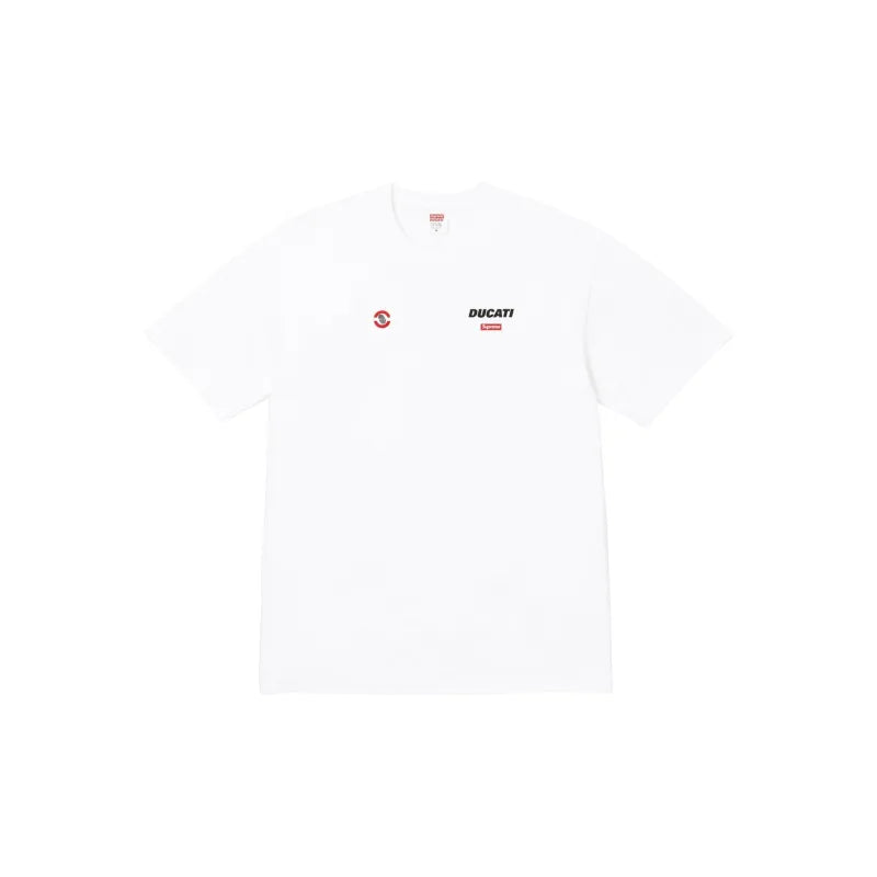 Supreme X DUCATI SS24 WEEK16 LOGO TEE - Unisex Regular Fit Short Sleeve T-shirt