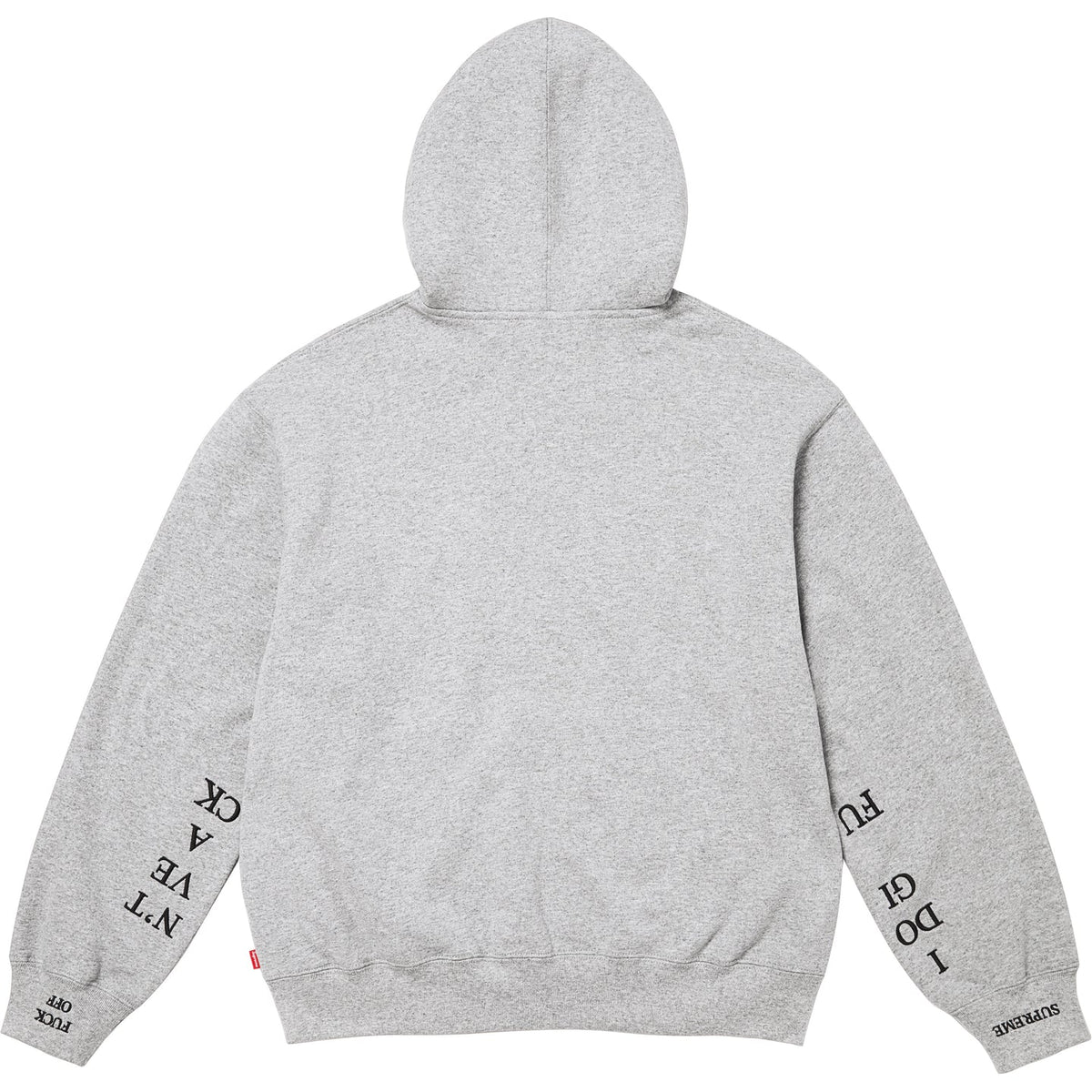 Supreme 25FW IDGAF' Zip Up Hooded Sweatshirt