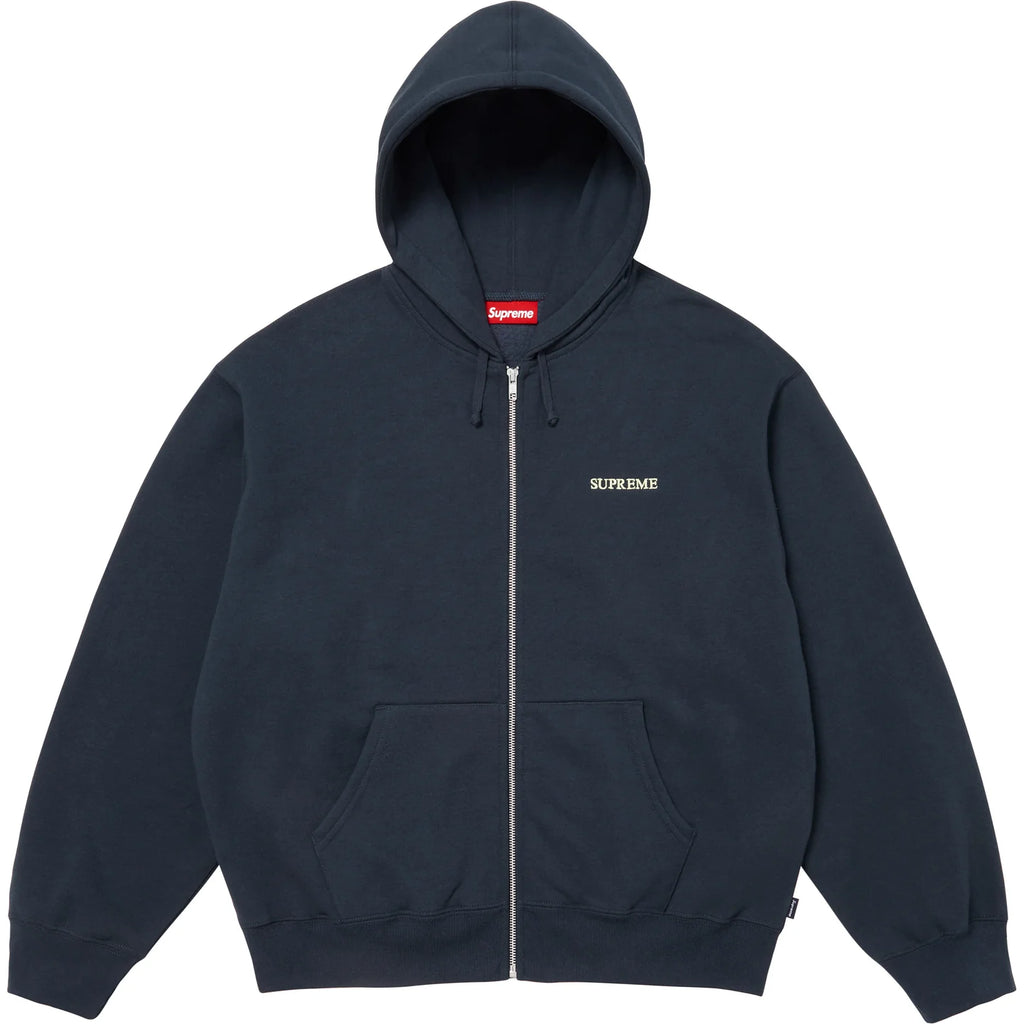 Supreme 25FW IDGAF' Zip Up Hooded Sweatshirt