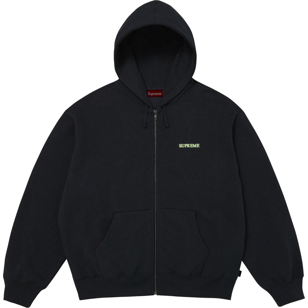 Supreme 25FW IDGAF' Zip Up Hooded Sweatshirt